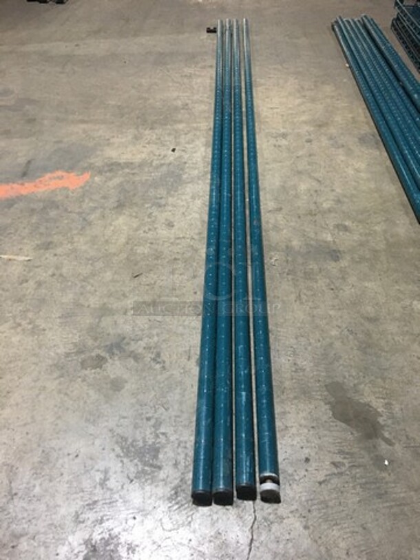 Metro Antimicrobial Green Epoxy Coated Metal 4 Tier Metro Rack! On Legs! - Image 5 of 5