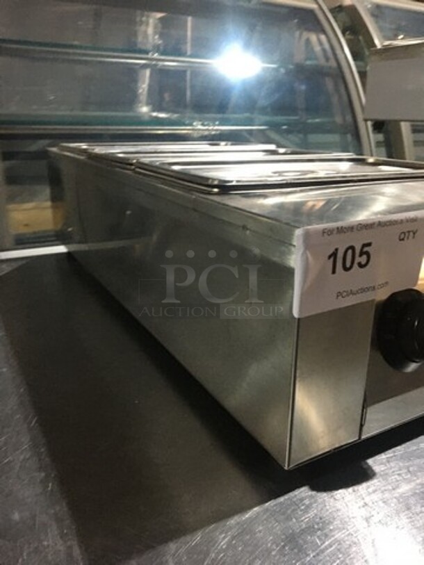 All Stainless Steel Countertop Food Warmer! With Drop In Pans & Lids! Model C2002! 110V! - Image 3 of 9