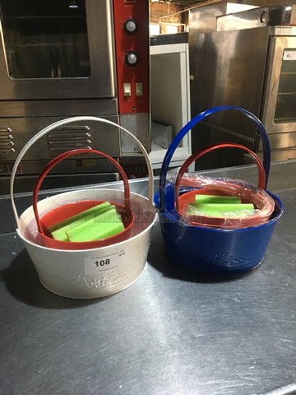 GREAT! ALL ONE MONEY! Assorted Arrangement Holding Baskets! - Image 1 of 4