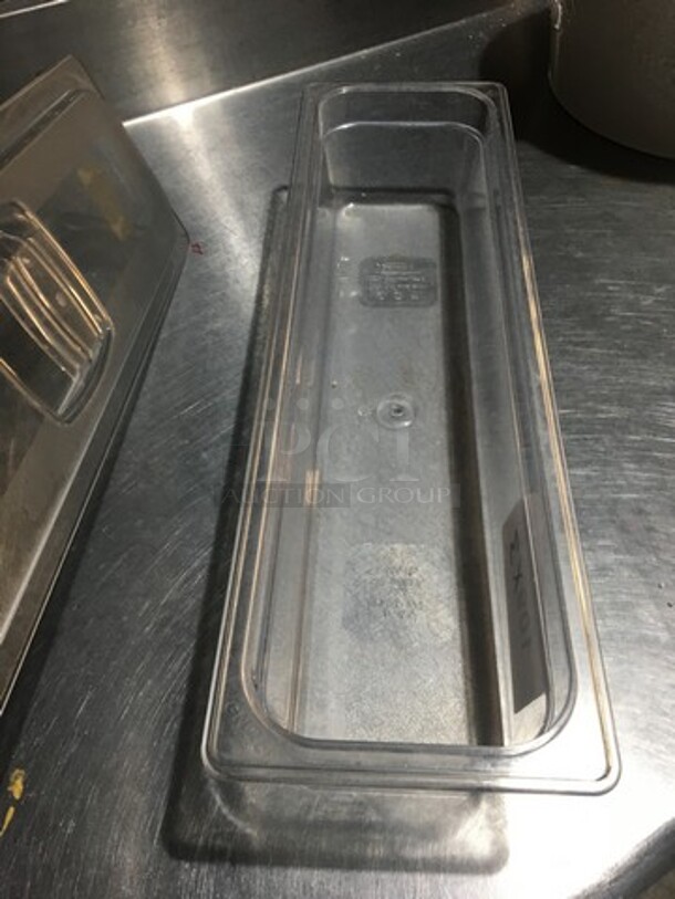 Rubbermaid Clear Drop In Pan! With Pan! 3 X Your Bid! - Image 4 of 7