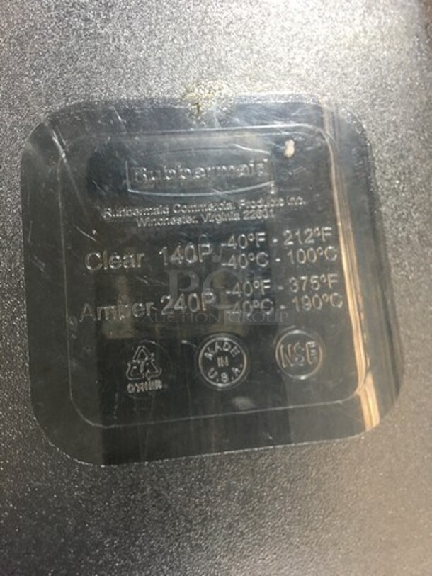 Rubbermaid Clear Drop In Pan! With Pan! 3 X Your Bid! - Image 5 of 7