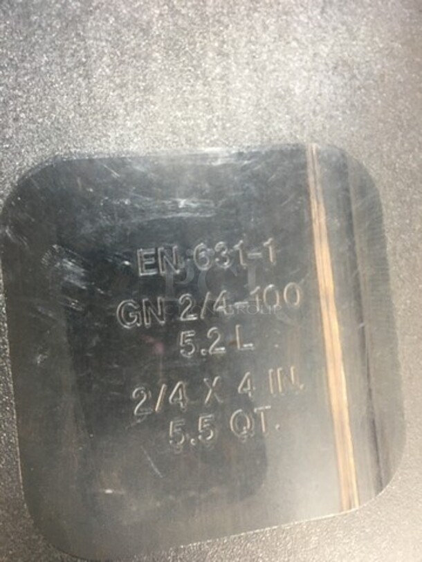 Rubbermaid Clear Drop In Pan! With Pan! 3 X Your Bid! - Image 6 of 7
