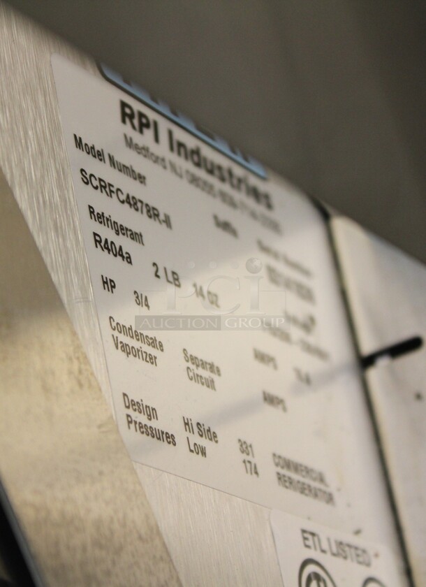 AWESOME! RPI Model SCRFC4878R-11 Commercial Open Air Grab And Go Deli Case/Merchandiser With Pull Down Night Shade. 48x36x78.5 208-230V/60Hz. 1 Phase. Tested And Working! Buyer Must Remove. Shipping Is Not Available. - Image 11 of 11