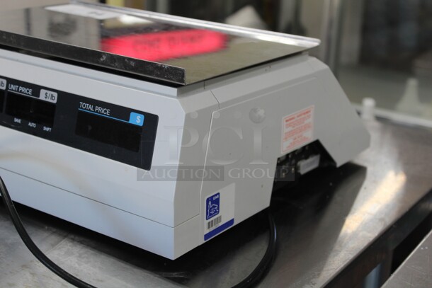 SUPER FIND! CAS Model LP-1000 Commercial Price Computing And Label Printing Scale. 16x17x6.5. 120V/60Hz. Tested And Working! Shipping Is Not Available. - Image 6 of 6