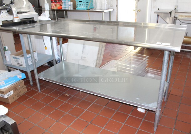 NICE! Gridmann Commercial Stainless Steel Prep/Work Table With Undershelf. 72x30x36 Shipping Is Not Available.