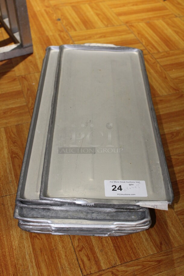 15 Commercial Aluminum Meat Trays. 12.5x30x1 15X Your Bid! Shipping Is Not Available. - Image 1 of 2