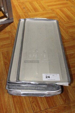 15 Commercial Aluminum Meat Trays. 12.5x30x1 15X Your Bid! Shipping Is Not Available.