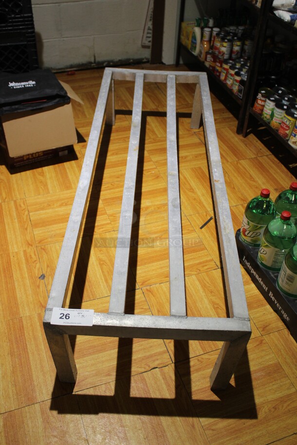 Commercial Aluminum Dunnage Rack. 60x20x12. Shipping Is Not Available.