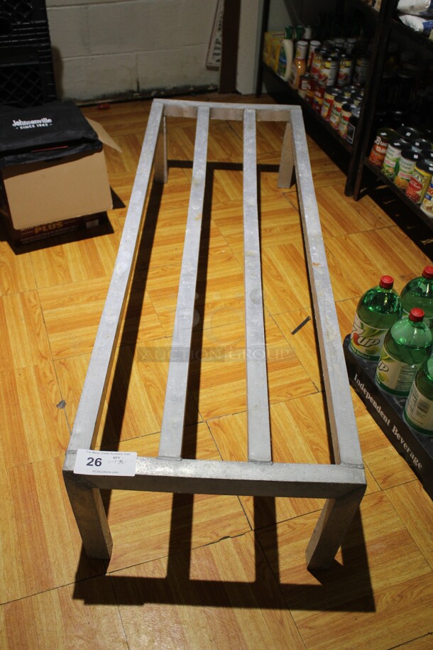 Commercial Aluminum Dunnage Rack. 60x20x12. Shipping Is Not Available. - Image 1 of 2