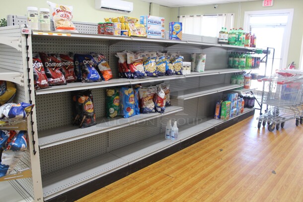 FANTASTIC! Commercial Market/Convenience Store Shelving. 15ftx29  Shipping Is Not Available. - Image 2 of 4
