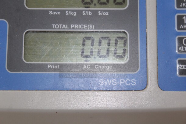 SUPER! Scale Weighing Systems Model SWS-PCS Commercial 30lb Max Price Computing Scale. 11.5x13x4. 120V/60Hz. Tested And Working!  Shipping Is Not Available. - Image 2 of 4