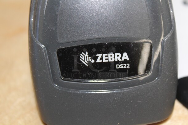 GREAT FIND! Zebra Model DS22 Battery Operated Commercial Barcode Scanner With Cradle. 6x2.6x3.9. Tested And Working! Shipping Is Not Available.  - Image 2 of 4