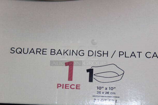 3 NEW IN BOX! Luminarc Square 2.1qt Baking Dishes. 3X Your Bid!  Shipping Is Not Available. - Image 2 of 2