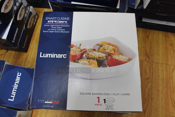 3 NEW IN BOX! Luminarc 3.2qt Square Baking Dishes. 3X Your Bid!  Shipping Is Not Available.