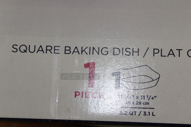 3 NEW IN BOX! Luminarc 3.2qt Square Baking Dishes. 3X Your Bid!  Shipping Is Not Available. - Image 2 of 2