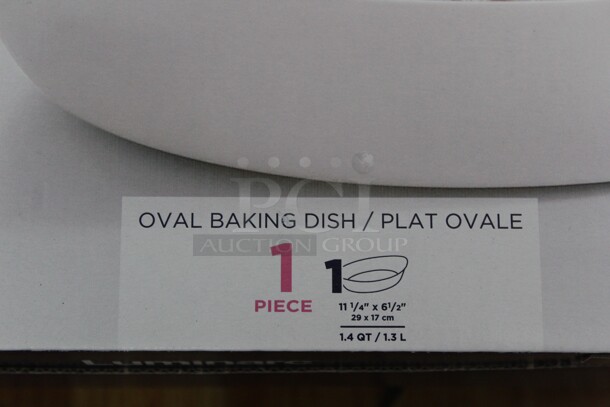 3 NEW IN BOX! Luminarc 1.4qt Oval Baking Dishes. 3X Your Bid! Shipping Is Not Available. - Image 2 of 2