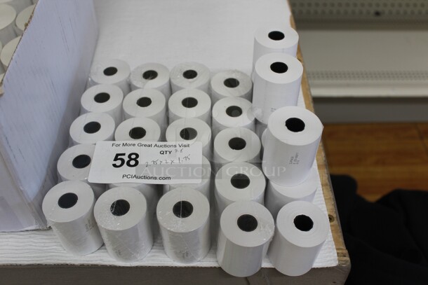 28 Rolls Of Receipt Paper. 2.75x2x1.75. 28X Your Bid!  Shipping Is Not Available.