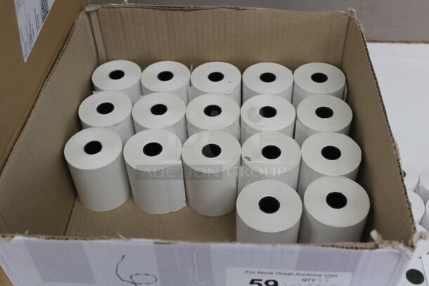 17 Rolls Receipt Paper. Fits Clover Machines. 3x2.5x2.5. 17X Your Bid! Shipping Is Not Available.