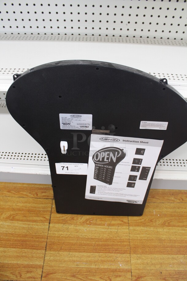 NICE! Newon Digital "OPEN" Sign. 20x2x24. 120V/60Hz. Tested And Working! Shipping Is Not Available. - Image 3 of 3