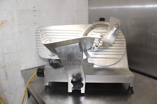 WOW! Commercial Countertop Meat/Cheese Slicer With Sharpener. 24x17x17. 115V/60Hz. Tested And Working!  Shipping Is Not Available. - Image 1 of 5