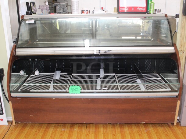 TERRIFIC! Structural Concepts Encore Series Model HOU7452R Commercial Sliding Door Deli Case With Open Air Grab And Go Merchandiser. 76x41x52.5. 220V/60Hz. Tested And Working! Buyer Must Remove. Shipping Is Not Available.