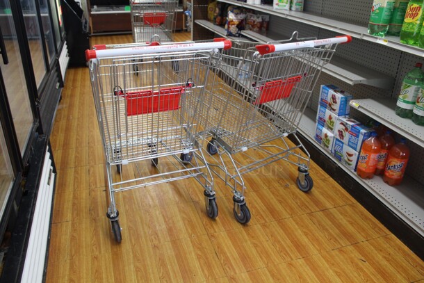 2 Commercial Shopping/Grocery Carts. 23x39x39. 2X Your Bid!  Shipping Is Not Available. - Image 2 of 2