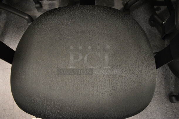 5 Black Office Chairs w/ Arm Rests on Casters. Stock Picture - Cosmetic Condition May Vary. 24x21x39. 5 Times Your Bid! (John N. Hall Tech - Room 106) - Image 5 of 5