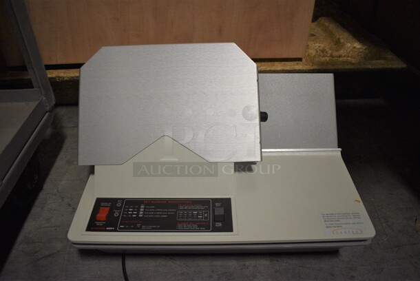 Scantron Model 888P+ Metal Countertop Scantron Test Scorer Machine Bubble Sheet Scanner w/ Cover. 120 Volts, 1 Phase. 19x14x13. (facilities)
