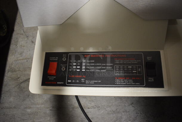 Scantron Model 888P+ Metal Countertop Scantron Test Scorer Machine Bubble Sheet Scanner w/ Cover. 120 Volts, 1 Phase. 19x14x13. (facilities) - Image 3 of 7