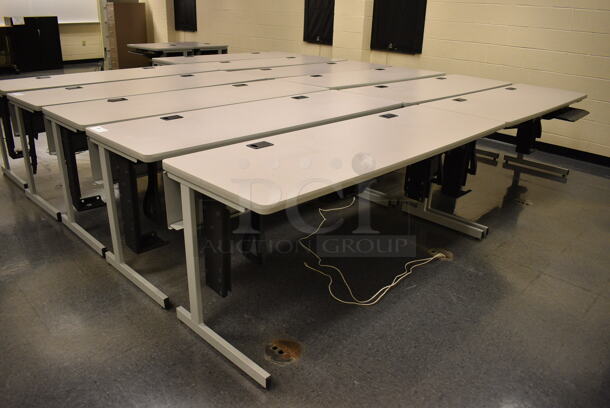 4 Computer Desks. 71.5x23.5x29. 4 Times Your Bid! (John N. Hall Tech - Room 106) - Image 2 of 3