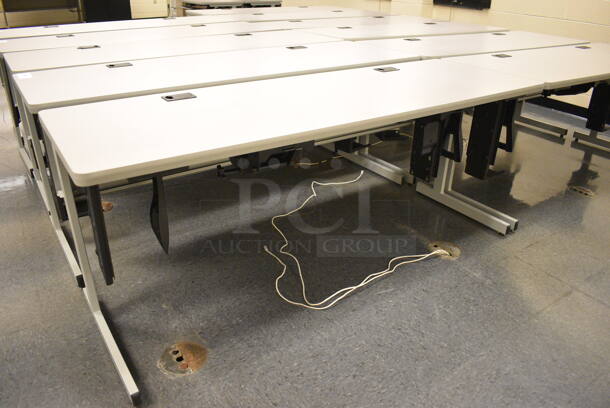 4 Computer Desks. 71.5x23.5x29. 4 Times Your Bid! (John N. Hall Tech - Room 106) - Image 3 of 3