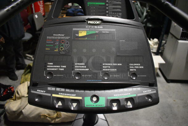 Precor Model EFX546 Metal Commercial Floor Style Elliptical Machine. 32x75x60. (facilities) - Image 6 of 8