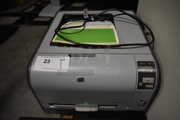 HP Color LaserJet CP1518ni Countertop Printer. 16x17x11. (facilities)