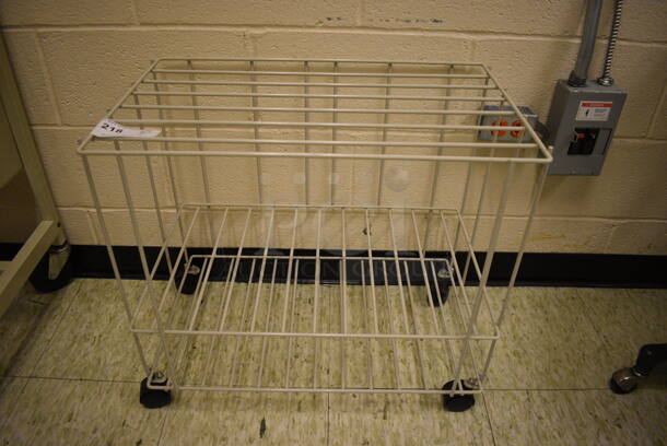 Wire Cart on Casters. 24x16x22. (John N. Hall Tech - Room 109)
