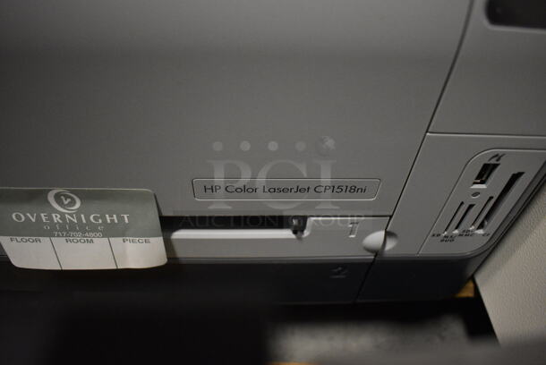 HP Color LaserJet CP1518ni Countertop Printer. 16x17x11. (facilities) - Image 4 of 5