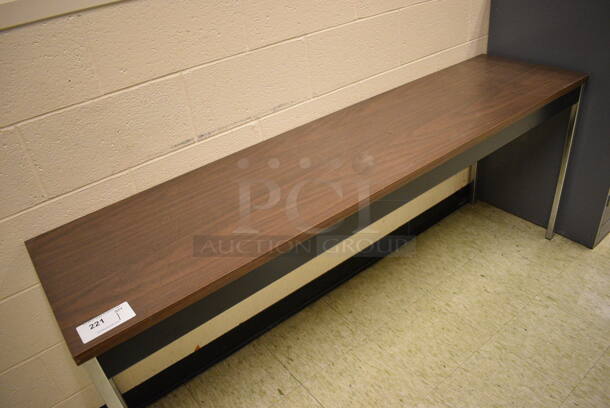 Wood Pattern Table. 72x18x29. (John N. Hall Tech - Room 109) - Image 3 of 3