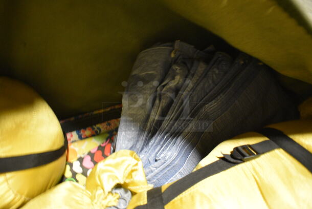 ALL ONE MONEY! Gray Duffel Bag of Various Camping Equipment Including Sleeping Bag! 45x17x17. (facilities) - Image 4 of 5
