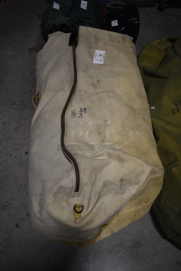 ALL ONE MONEY! Gray Duffel Bag of Various Camping Equipment Including Sleeping Bag! 45x17x17. (facilities) - Image 5 of 5