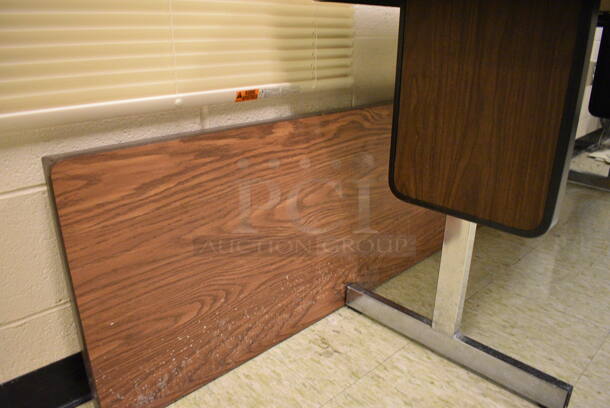 2 Wood Pattern Tables. 72x24x29, 72x18x29. 2 Times Your Bid! (John N. Hall Tech - Room 109) - Image 3 of 3