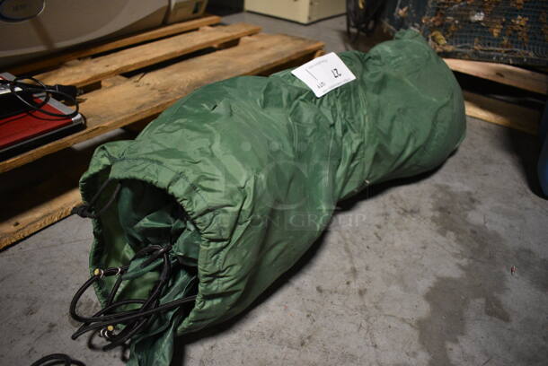 Green Bag w/ Tent Sheet or Tarp Inside. 30x11x6. (facilities)