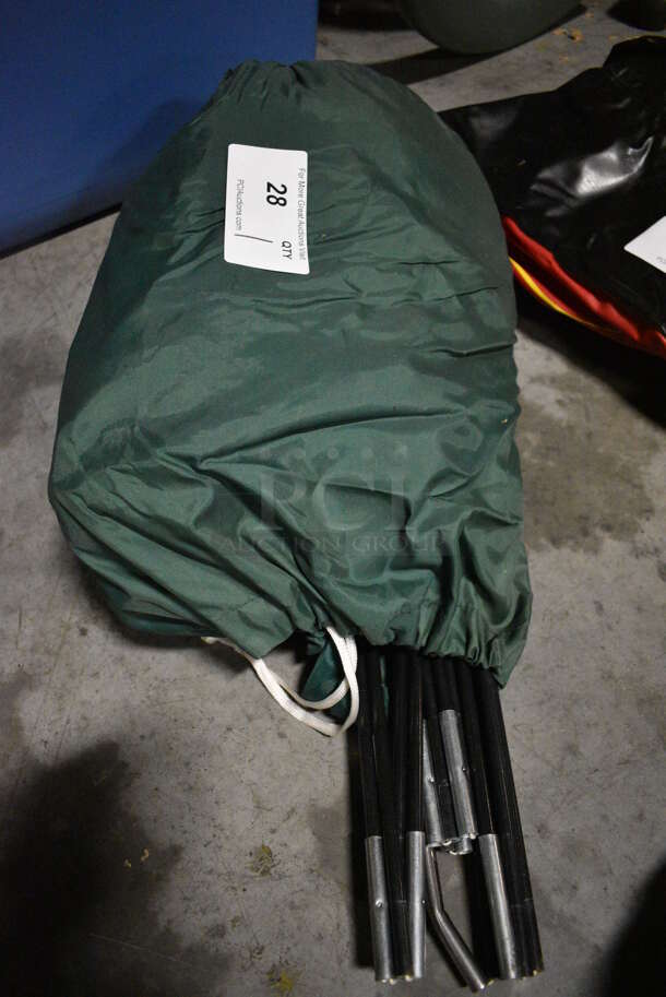 Green Bag w/ Tent and Poles Inside. 16x9x9. (facilities) - Image 3 of 3