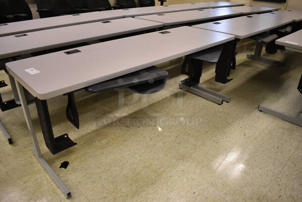 2 Computer Desks. 71.5x28x29. 2 Times Your Bid! (John N. Hall Tech - Room 108)