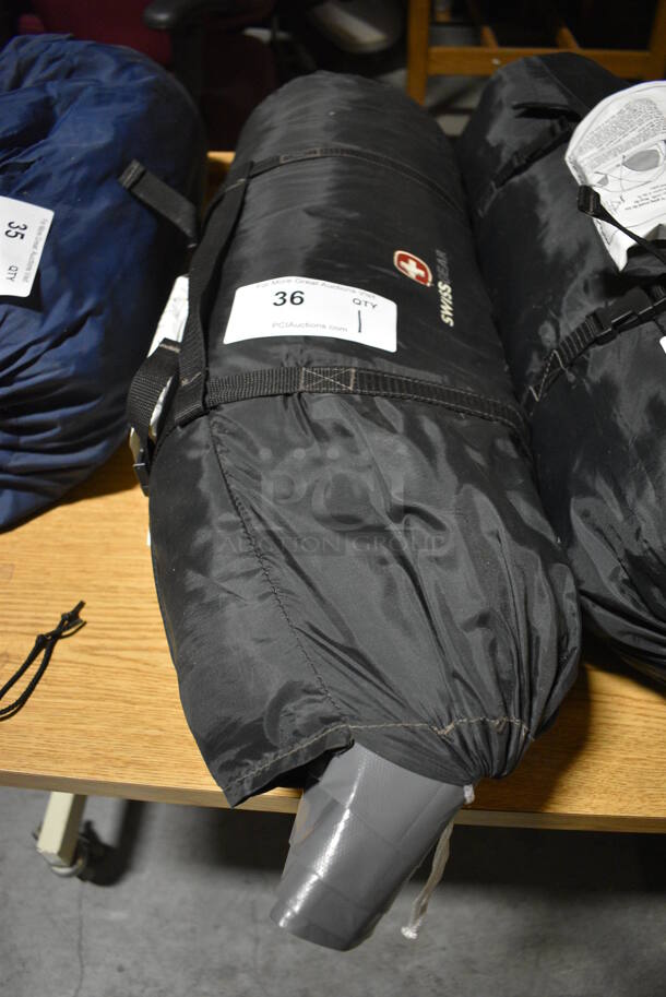 Swiss Gear Black Bag w/ Tent. 27x8x8. (facilities)