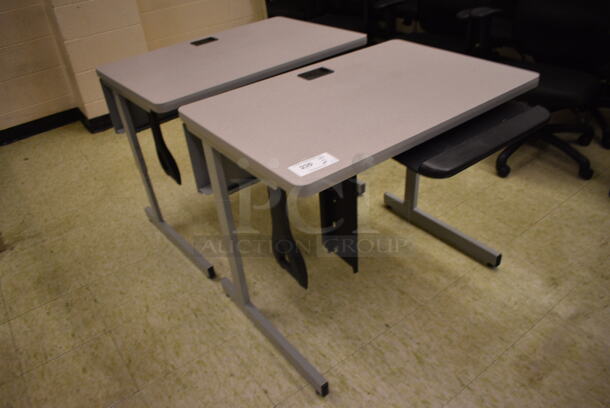 2 Computer Desks. 35.5x28x29. 2 Times Your Bid! (John N. Hall Tech - Room 108) - Image 2 of 3