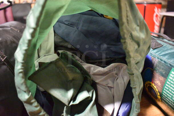 Green Bag w/ Tent. 20x9x9. (facilities) - Image 3 of 3