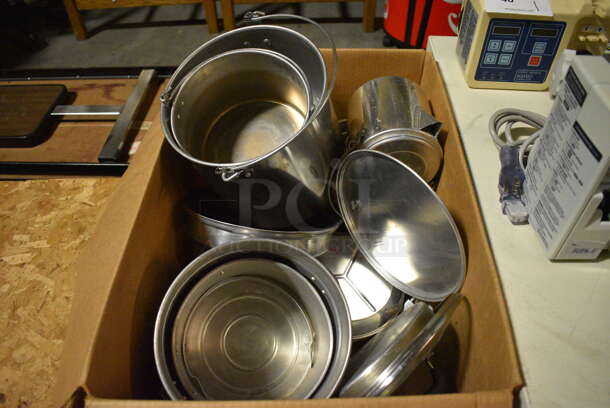 ALL ONE MONEY! Lot of Various Metal Pots and Lids! (facilities)