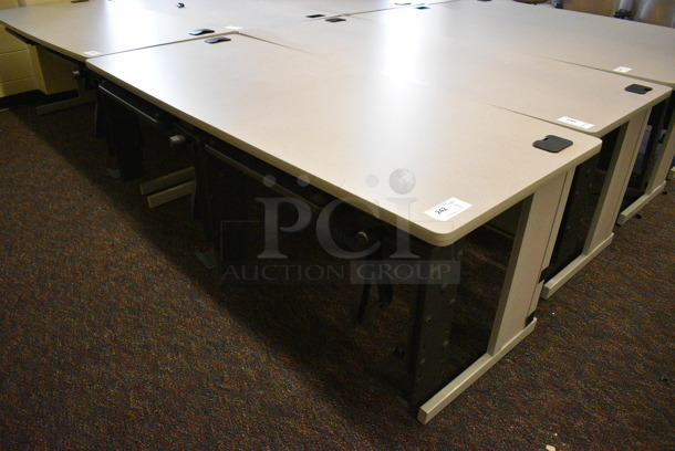 2 Computer Desks. 72x30x29. 2 Times Your Bid! (John N. Hall Tech - Room 132)