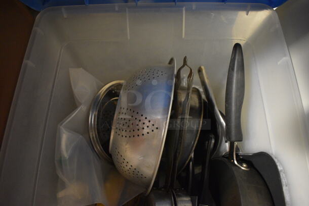 ALL ONE MONEY! Lot of Various Metal  Items in Poly Bin! 23x16x11 (facilities) - Image 3 of 4