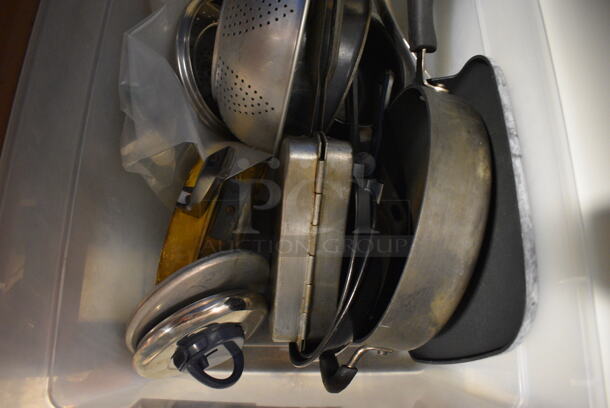 ALL ONE MONEY! Lot of Various Metal  Items in Poly Bin! 23x16x11 (facilities) - Image 4 of 4