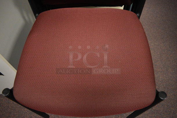 5 Maroon Chairs. 20x18x32. 5 Times Your Bid! (John N. Hall Tech - Room 122) - Image 3 of 3